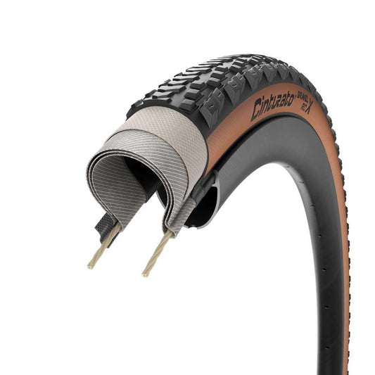 Llanta TR Pirelli cinturato gravel RC-X 700x40 café