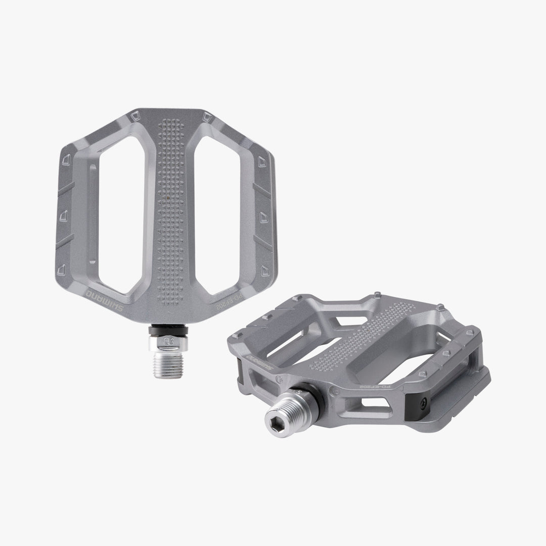 Pedales shimano de plataforma plata EF202