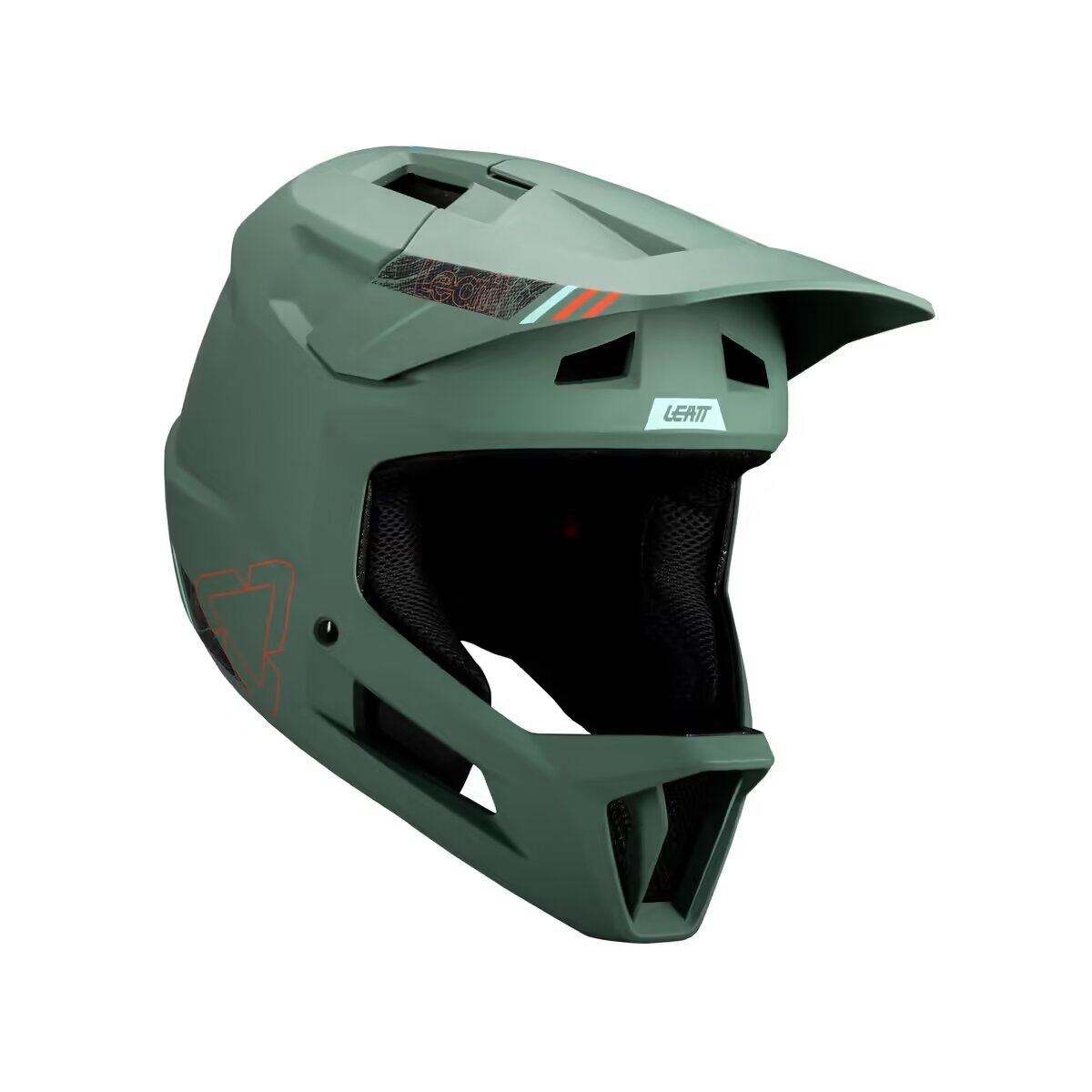 Casco Leatt Gravity 1.0 full face verde militar