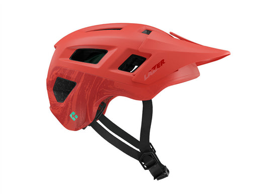 Casco Lazer coyote KC rojo