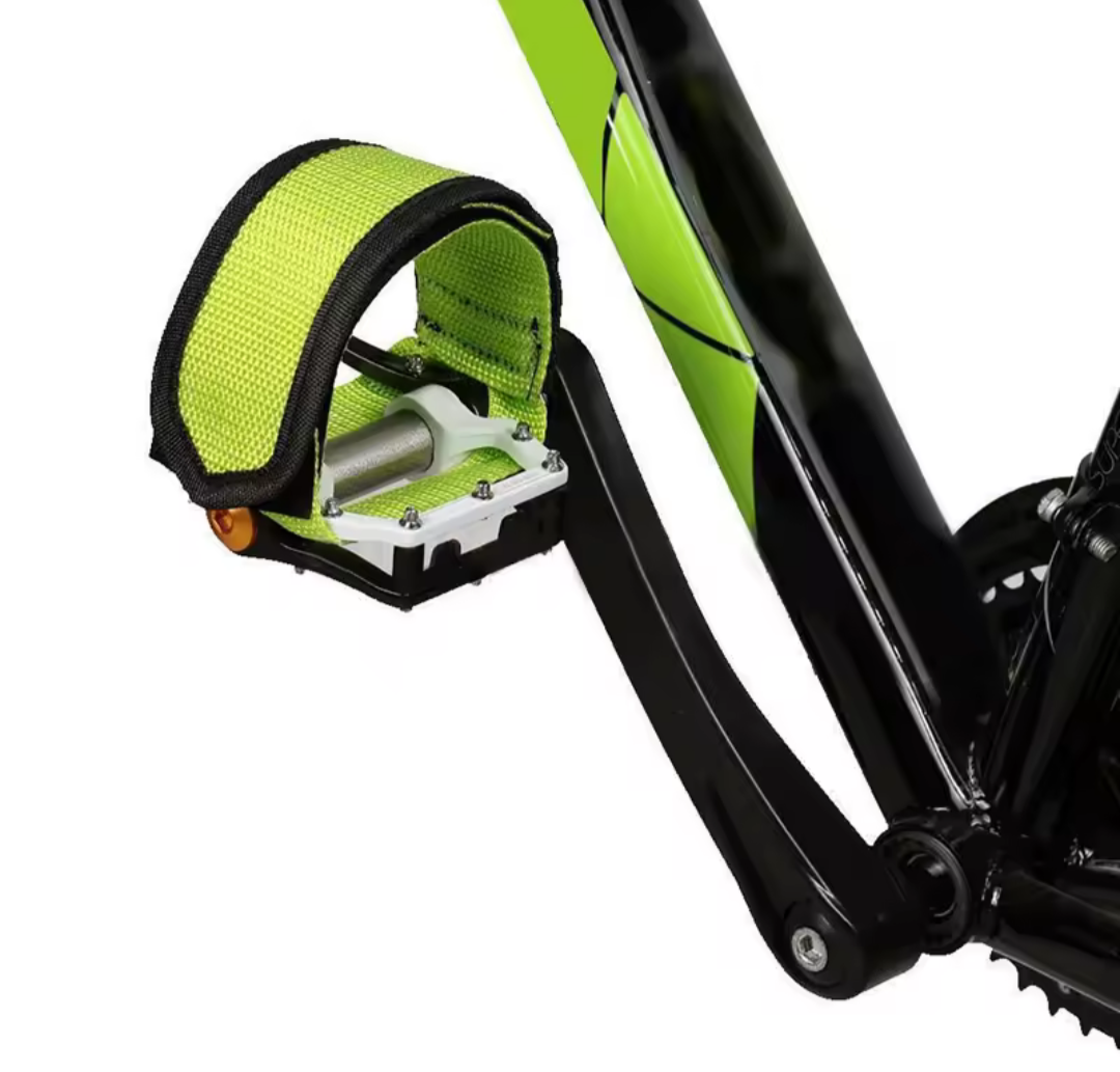 Tocles / correas para pedales de Velcro verde