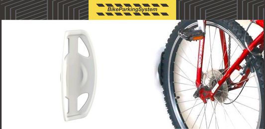 Accesorio para rack de pared, conchita para sujetar llanta y proteger pared