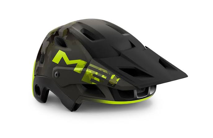 Casco MET Parachute full face desmontable 2 en 1 verde camuflaje