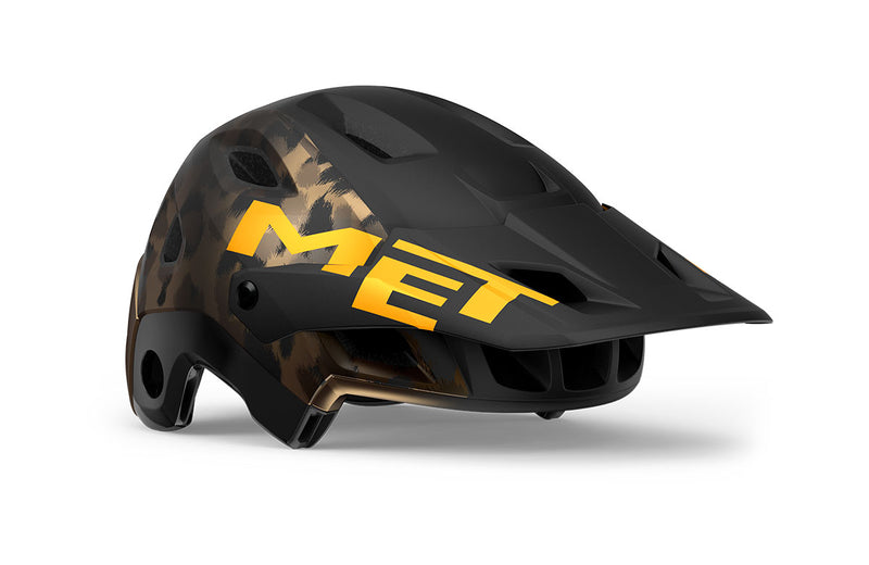 Casco MET Parachute full face desmontable 2 en 1 bronce y naranja