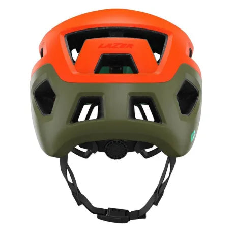 Casco Lazer coyote KC naranja / verde