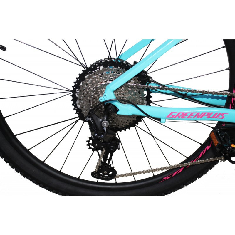 Bicicleta r29 1x12 MTB climber green plus azul