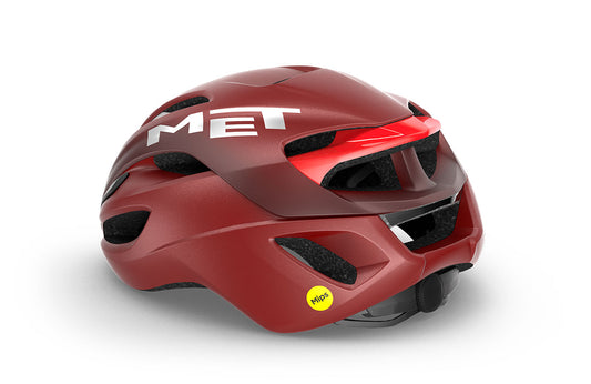 Casco MET rivale MIPS rojo metálico