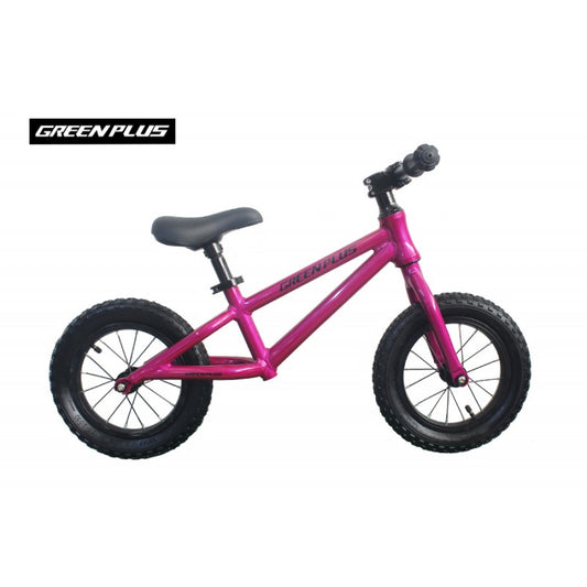 Bicicleta de balance, rodado 12 green plus aluminio rosa