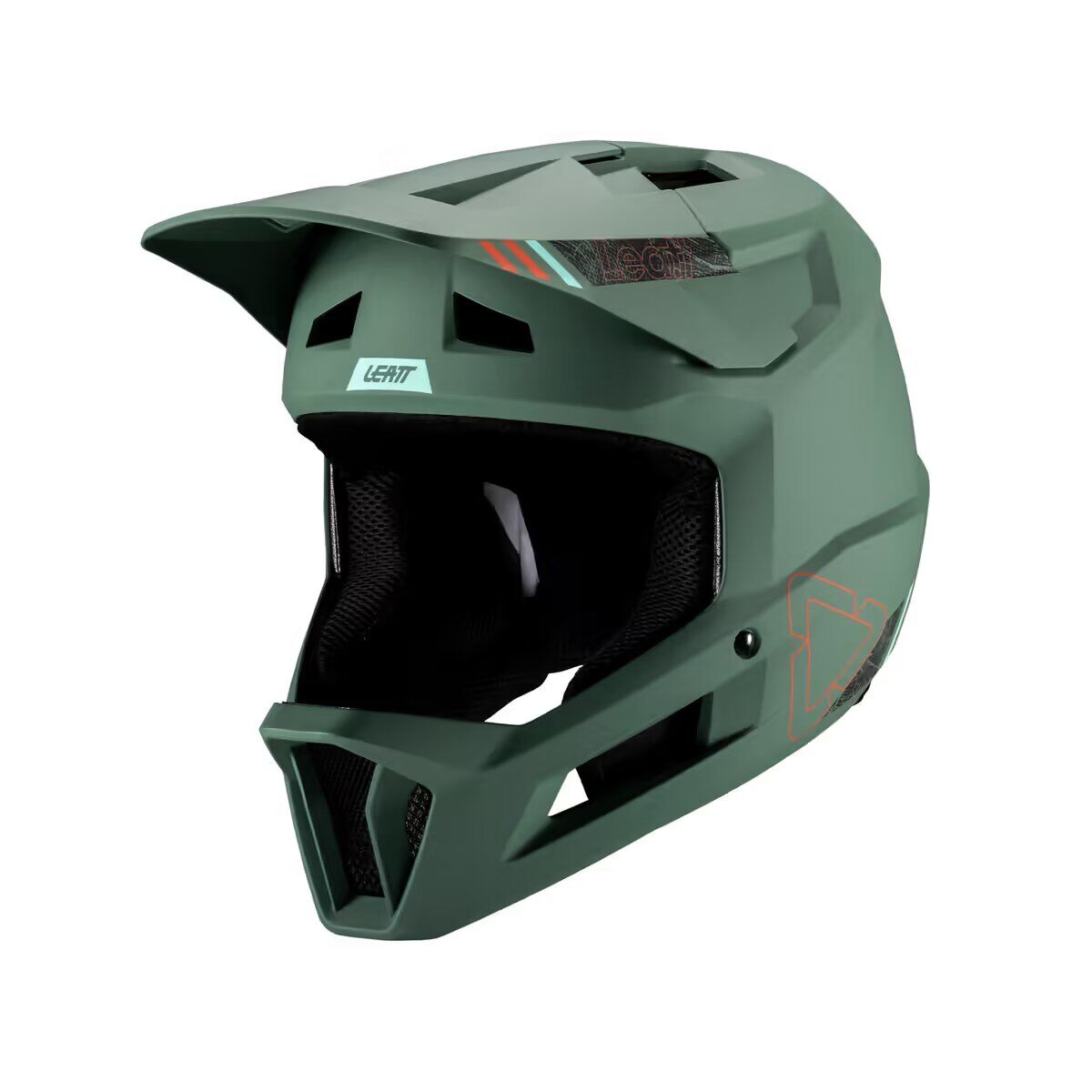 Casco Leatt Gravity 1.0 full face verde militar