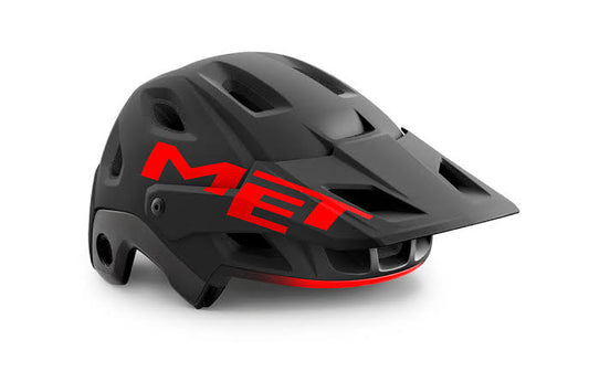Casco MET Parachute full face desmontable 2 en 1 negro / rojo