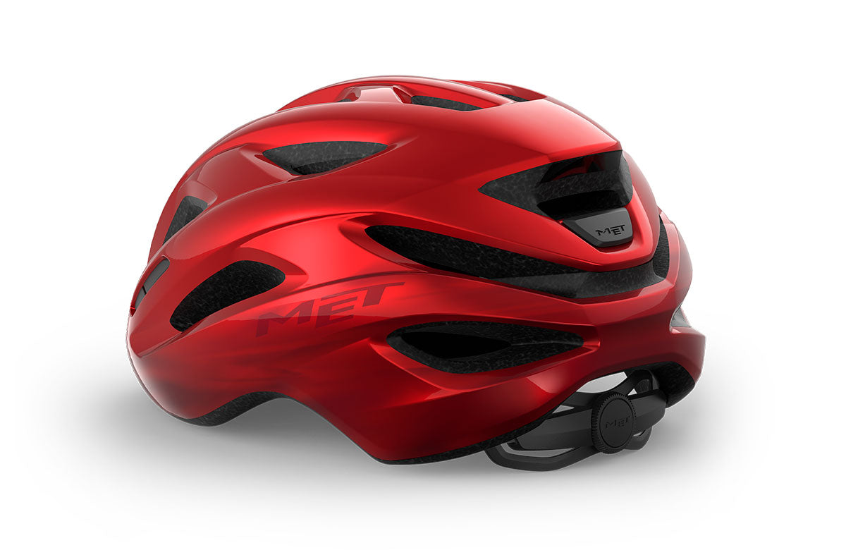 Casco MET idolo rojo metálico