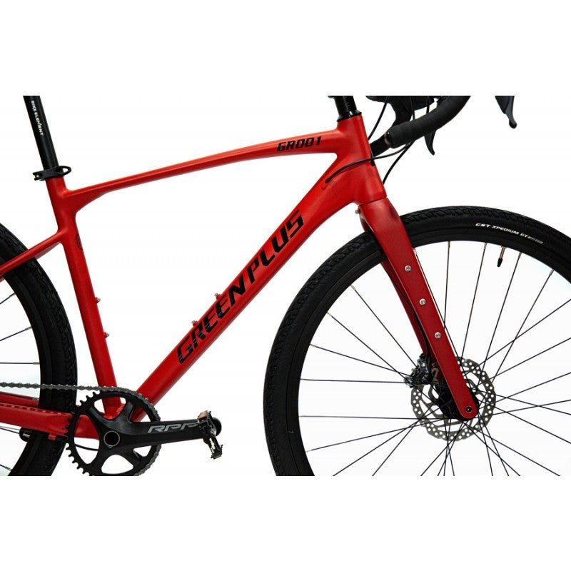 Bicicleta r700 gravel 1x11 shimano grx green plus rojo