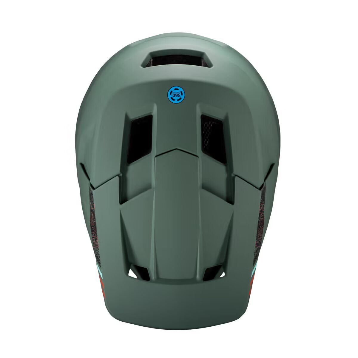 Casco Leatt Gravity 1.0 full face verde militar