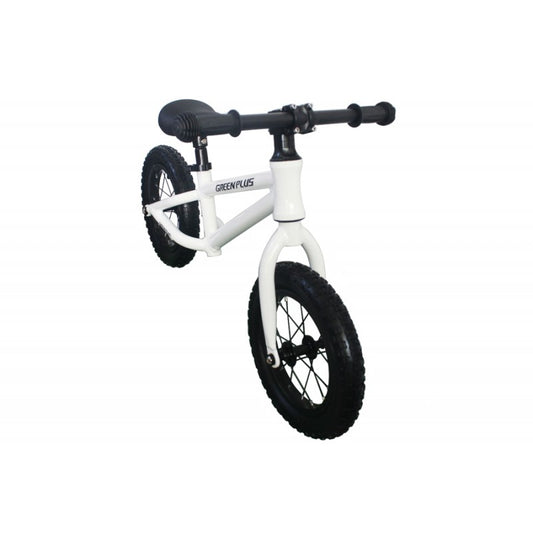 Bicicleta de balance, rodado 12 green plus aluminio blanca