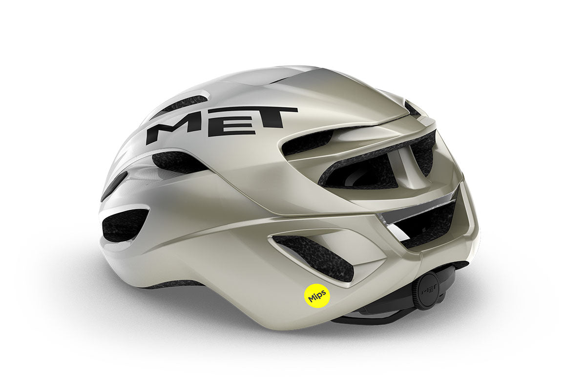 Casco MET rivale MIPS gris plata