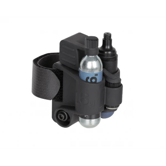 Kit topeak multi herramienta, parches tubeless y boquilla con tanque de CO2