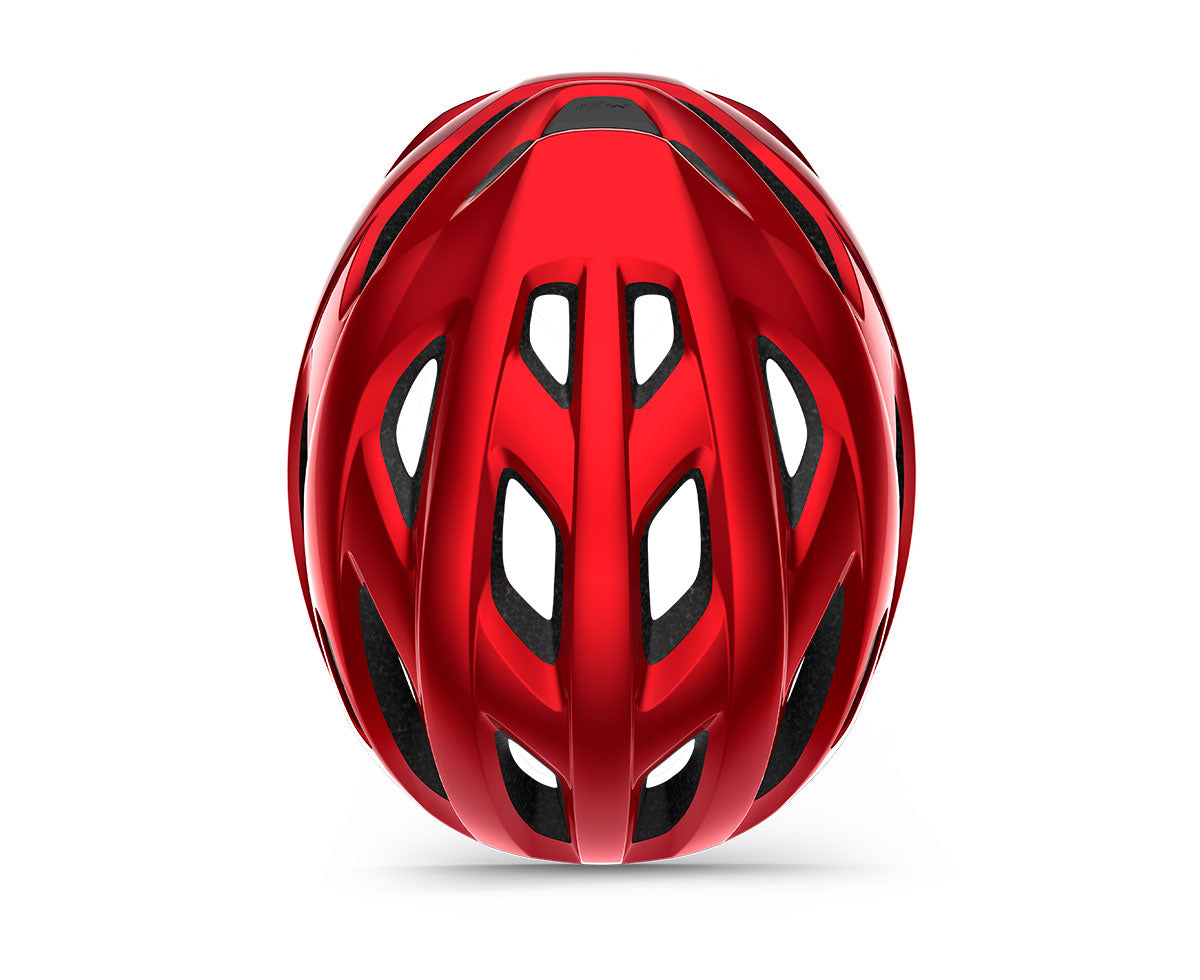 Casco MET idolo rojo metálico