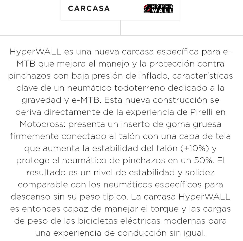 Llanta TR Pirelli scorpion E-MTB R hyperwall 29x2.60