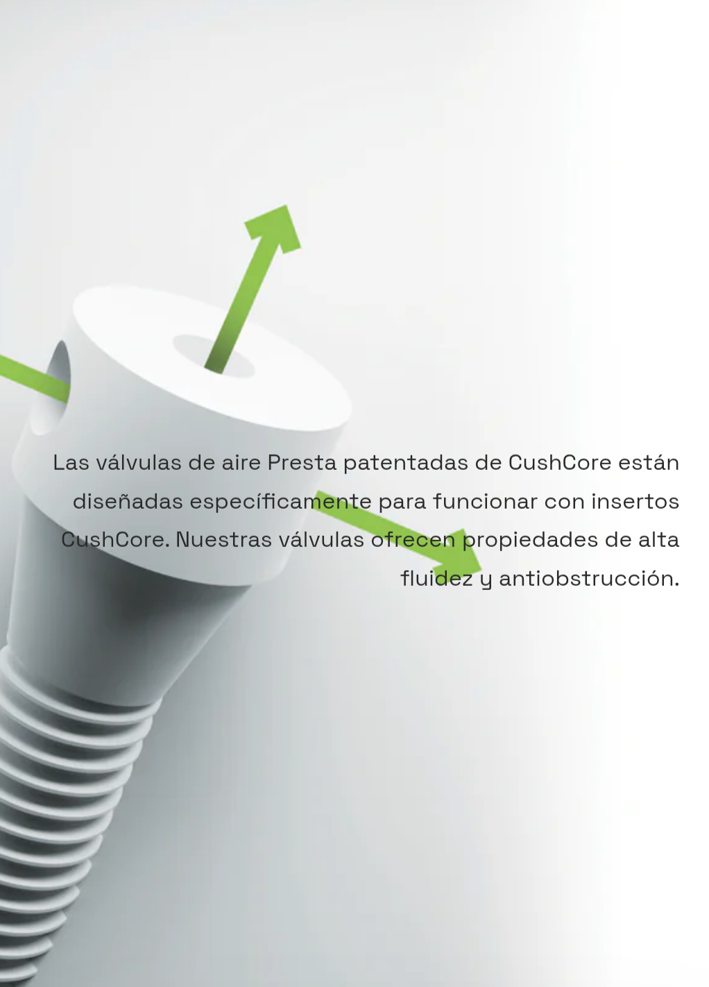 Válvulas tubeless CushCore cobre