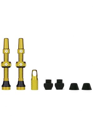 Válvulas tubeless Muc off dorado