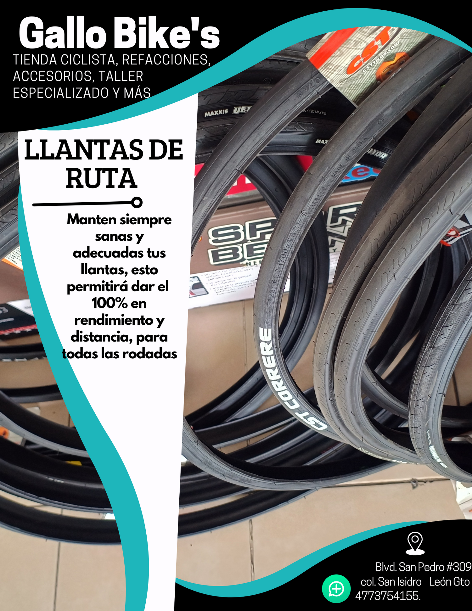 Llantas para ruta