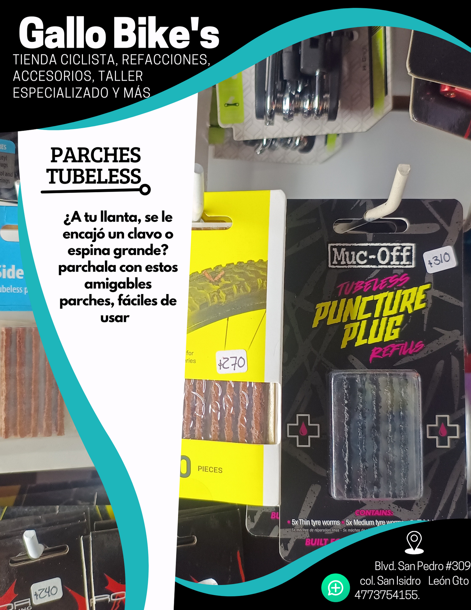 Parches tubeless