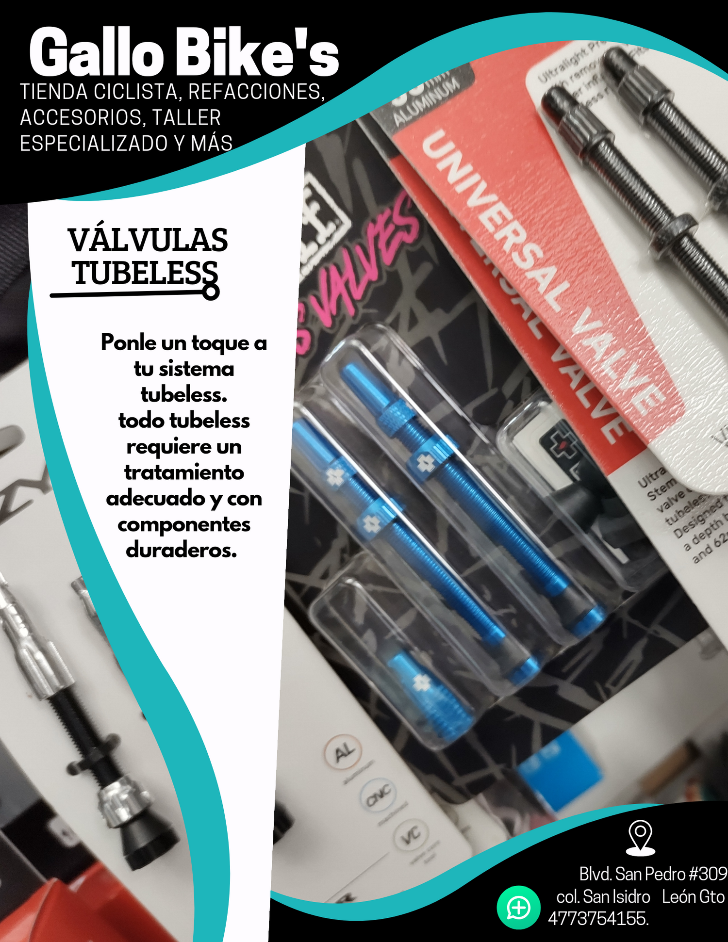 Válvulas tubeless