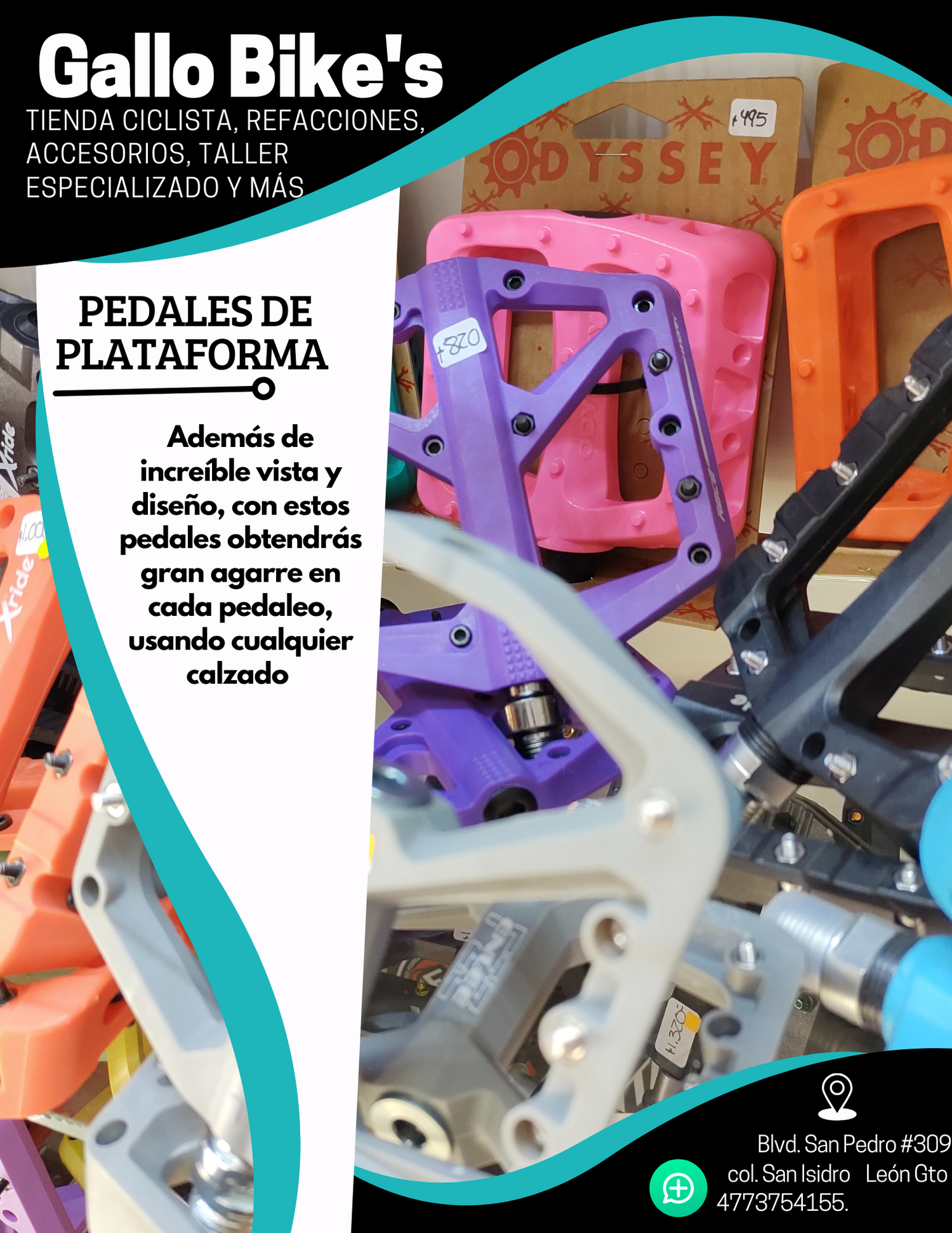 Pedales de plataforma