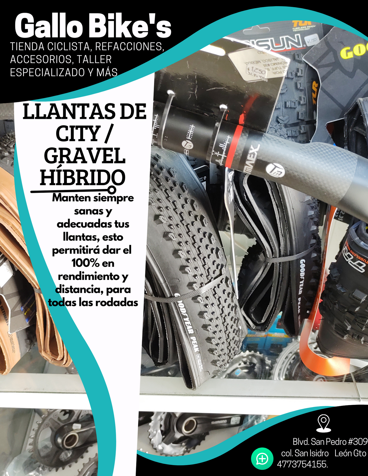Llantas city / gravel / hibridas