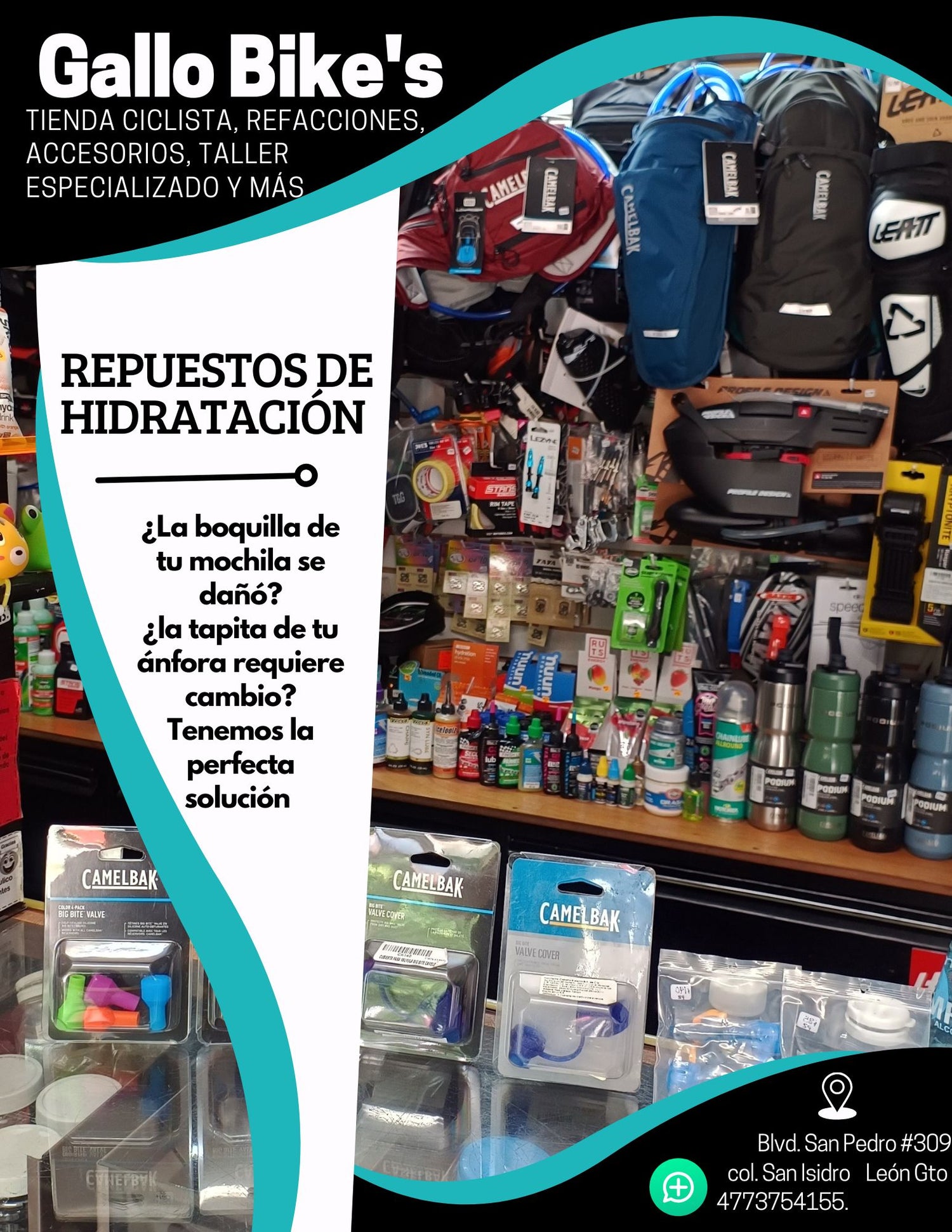 Boquillas,tapas y Repuestos para hidratación