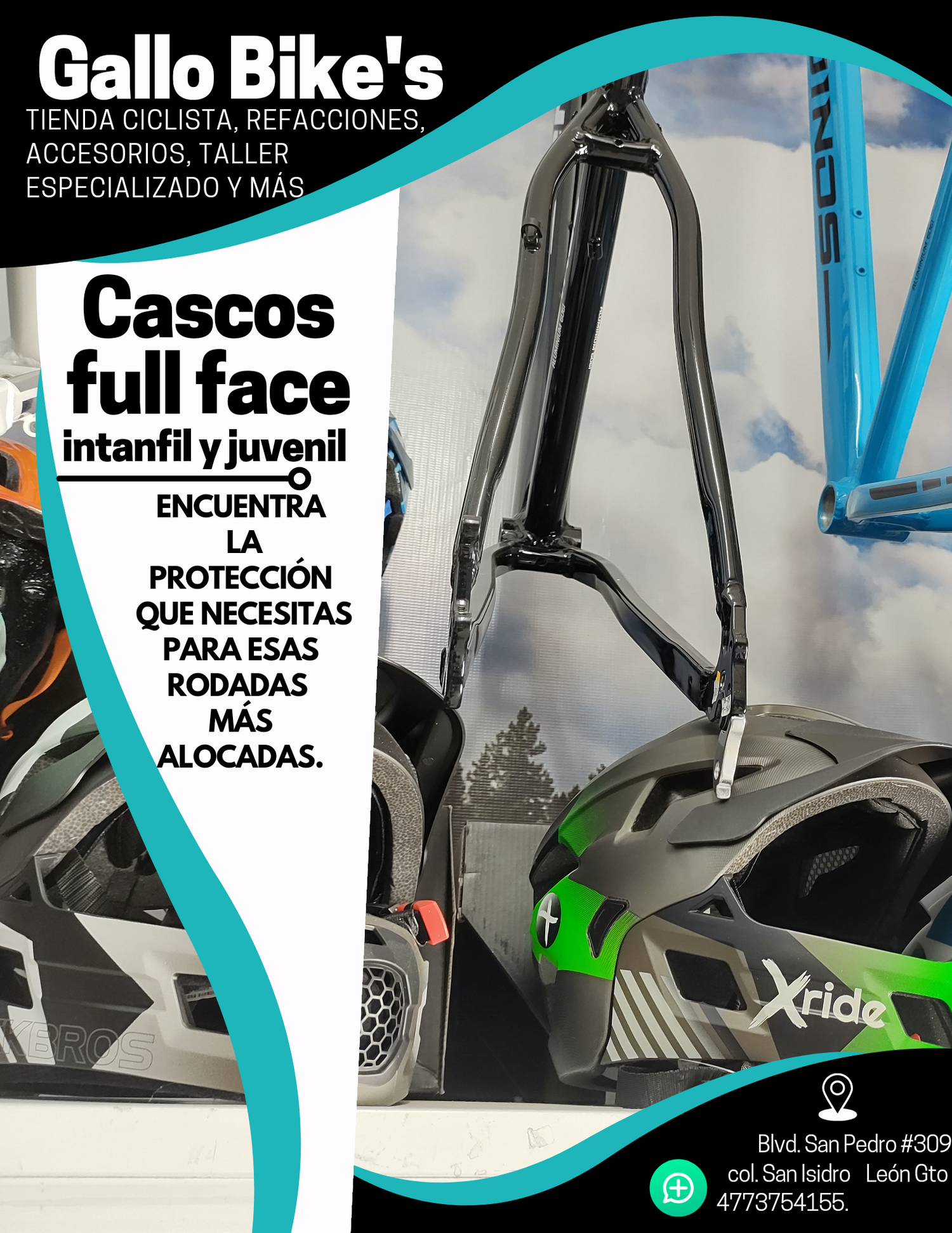 Casco full face infantil / juvenil