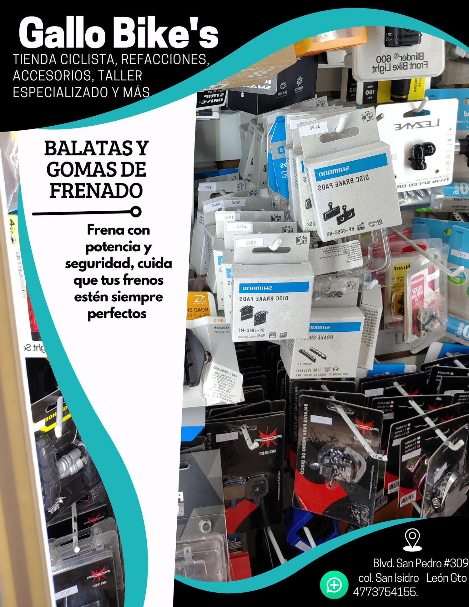 Balatas y gomas de freno
