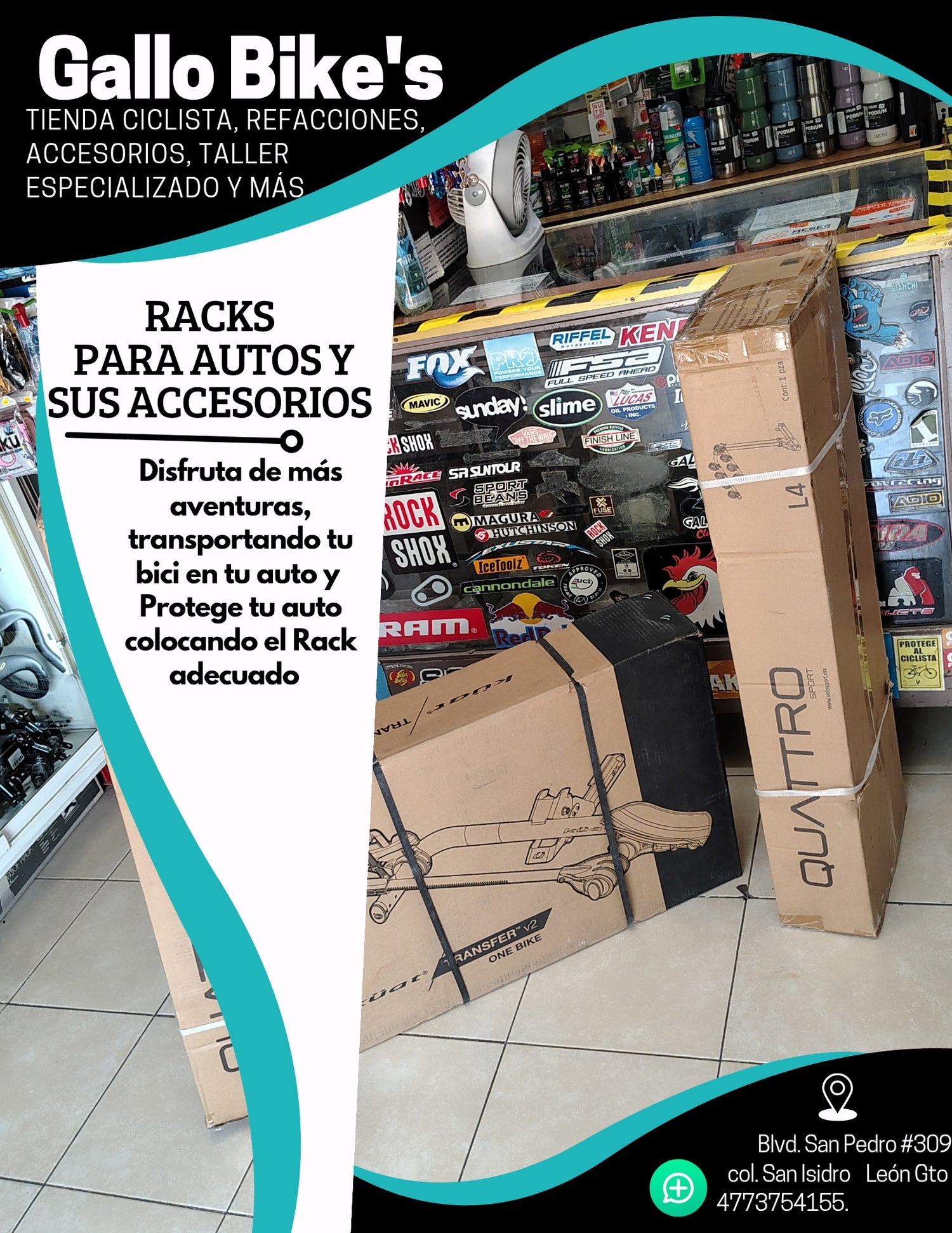 Racky accesorios  para todos los automóviles