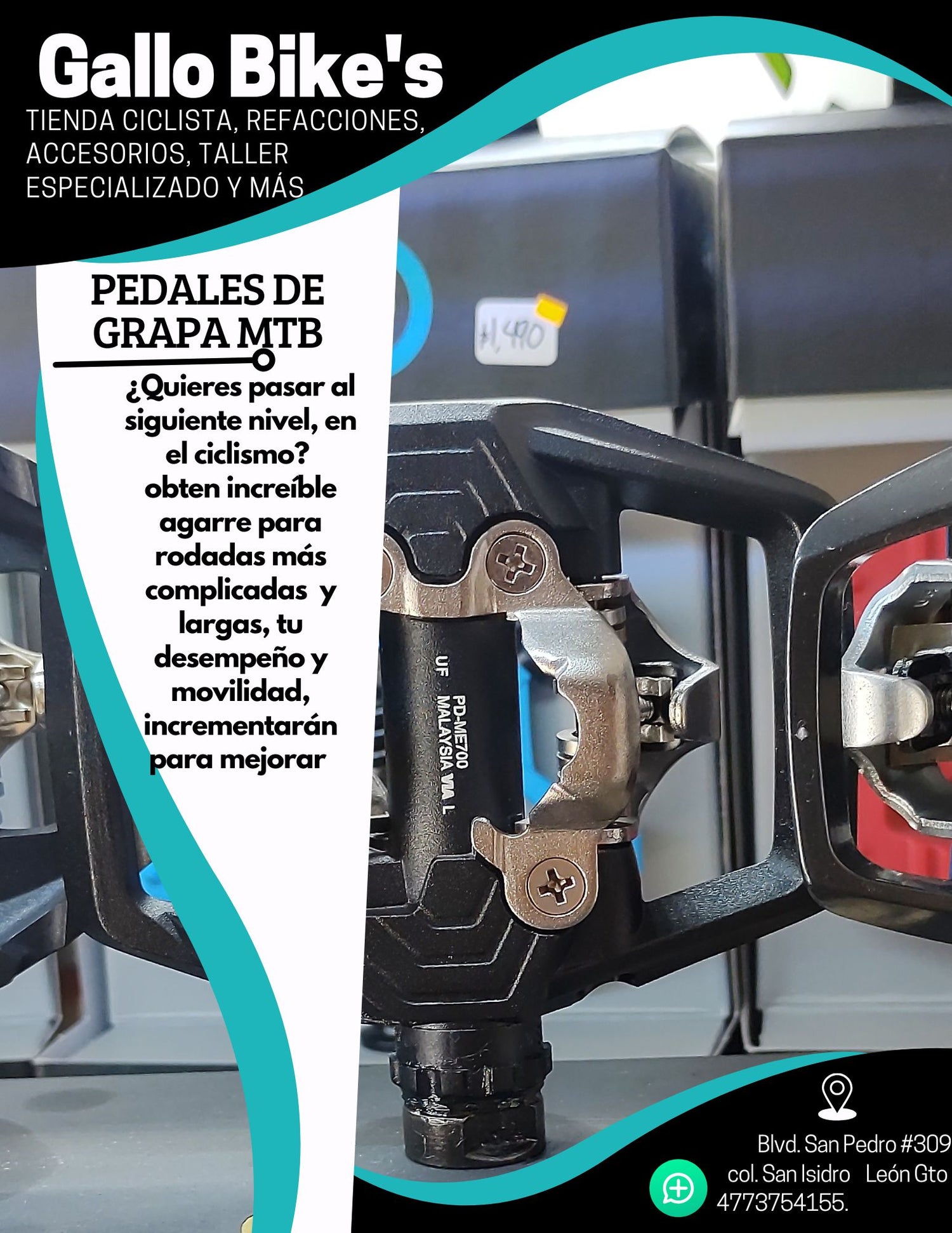Pedales de grapa MTB