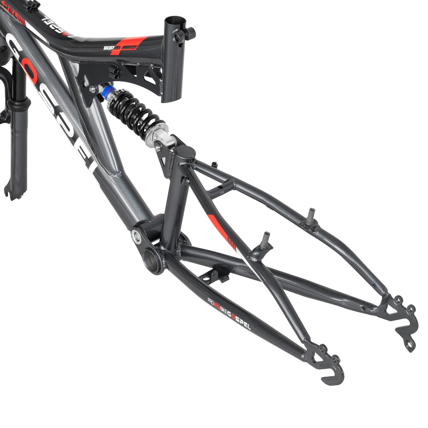 combo Cuadro y suspensión para bicicleta R 29 doble suspensión gris