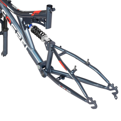 combo Cuadro y suspensión para bicicleta R 29 doble suspensión azul