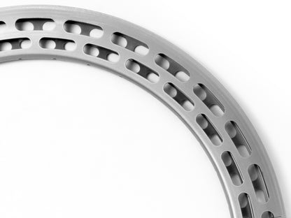 aro fixie doble pared, perforado R-700 de 36h  aluminio 70mm Gospel   gris    Z5O