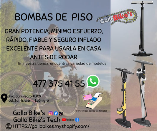 Refacciones, accesorios, ropa, energéticos, taller con servicios especializados, bicis, todo eso y más lo encuentras, con amplia variedad en tu tienda de confianza... Gallo Bikes's