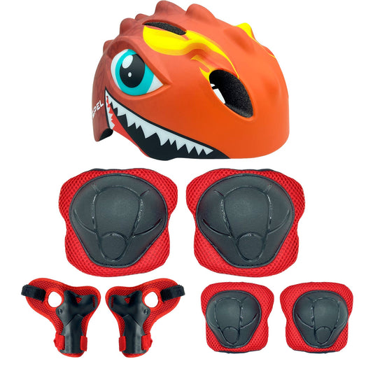 Casco y kit de seguridad infantil GOSPEL naranja