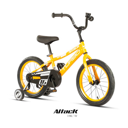 Bicicleta TURBO R-16 Attack 1v amarilla