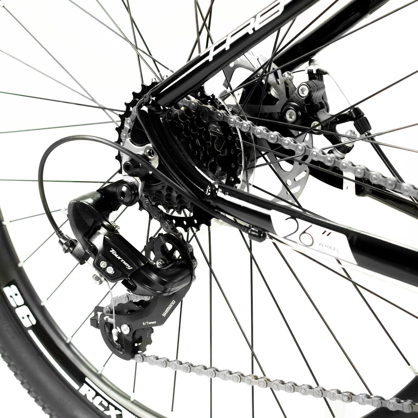 Bicicleta TURBO  R  26 Deimos - W 21  3x7v negra / menta talla ch