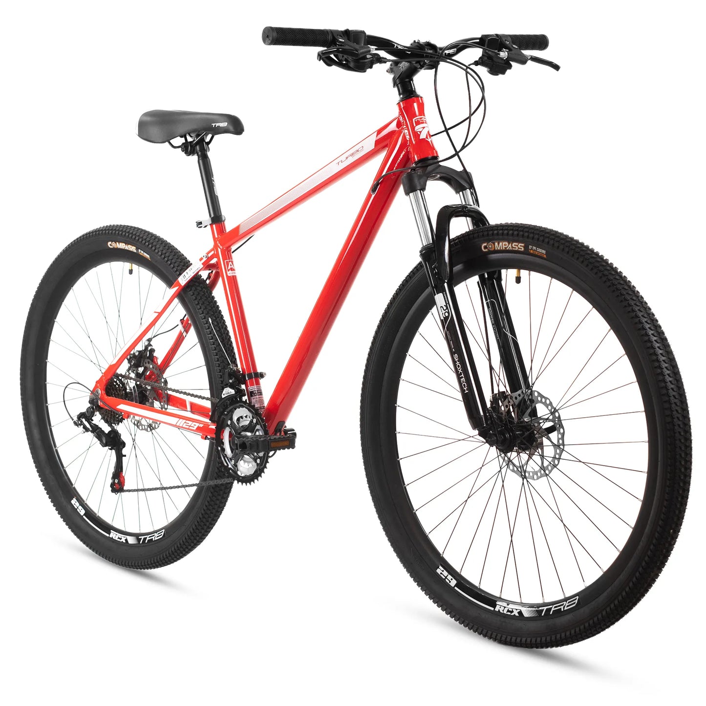 Bicicleta TURBO R 29 aluminio Deimos roja talla L 3x7v