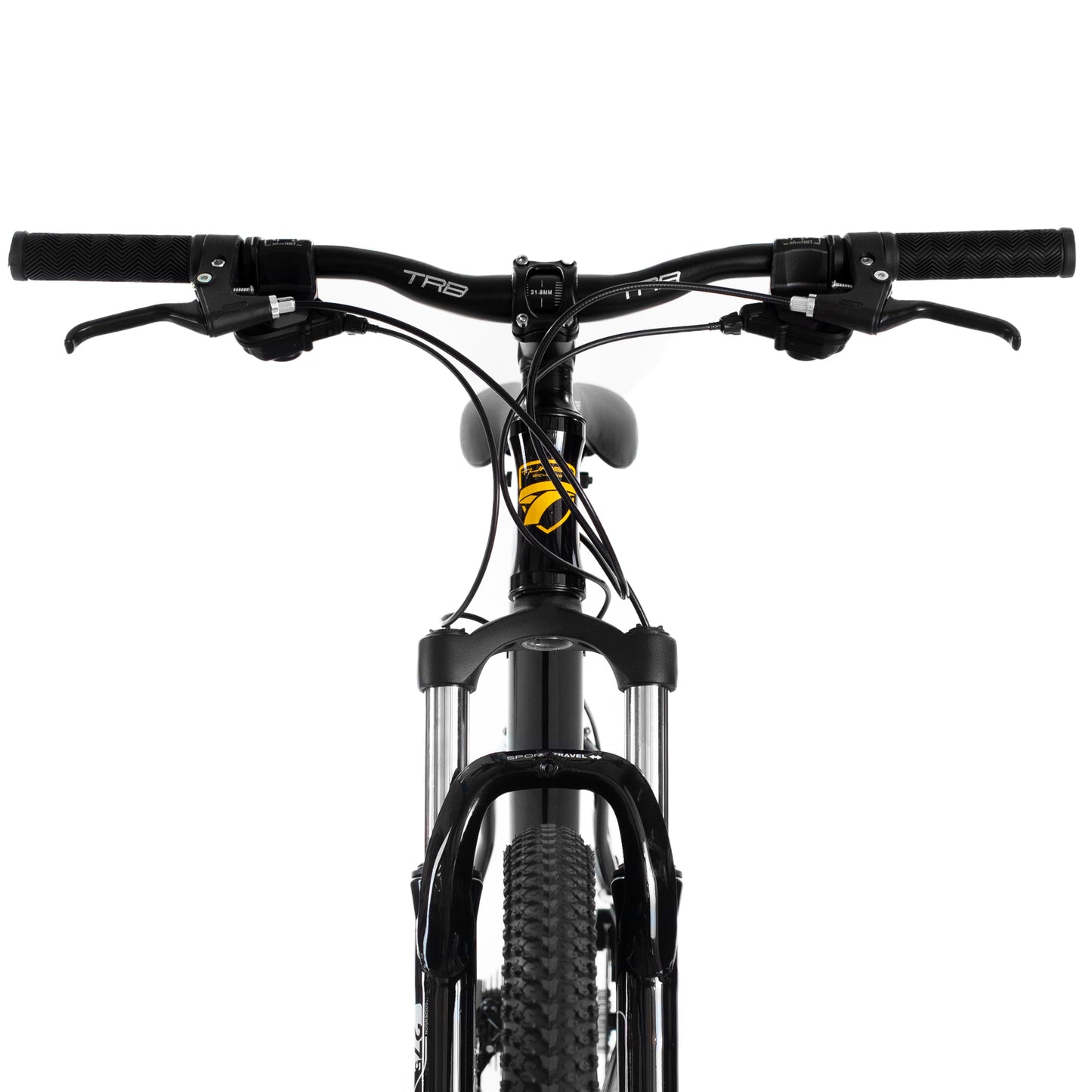 Bicicleta TURBO R 27.5 Montaña Deimos, cuadro aluminio 3x7v talla m negro con amarillo