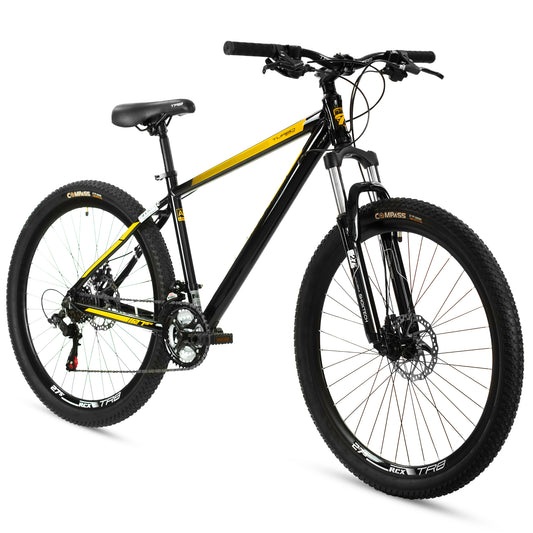 Bicicleta TURBO R 27.5 Montaña Deimos, cuadro aluminio 3x7v talla m negro con amarillo