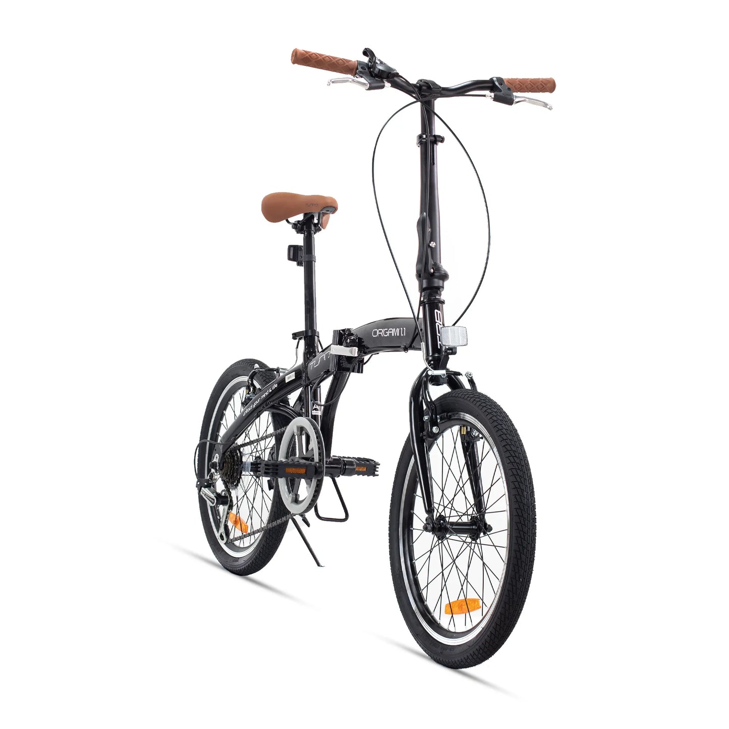 Bicicleta TURBO R-20 plegable city Origami 1.1 Plegable negra