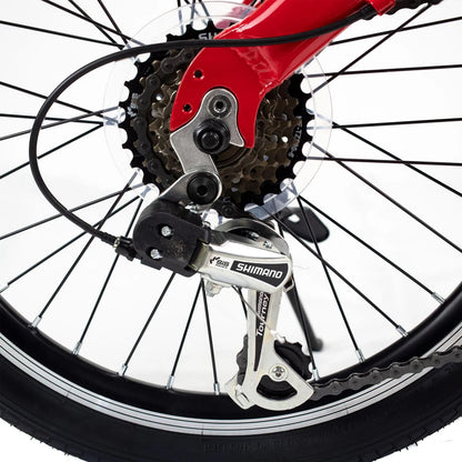 Bicicleta TURBO R-20 plegable city Origami 1.1 Plegable roja