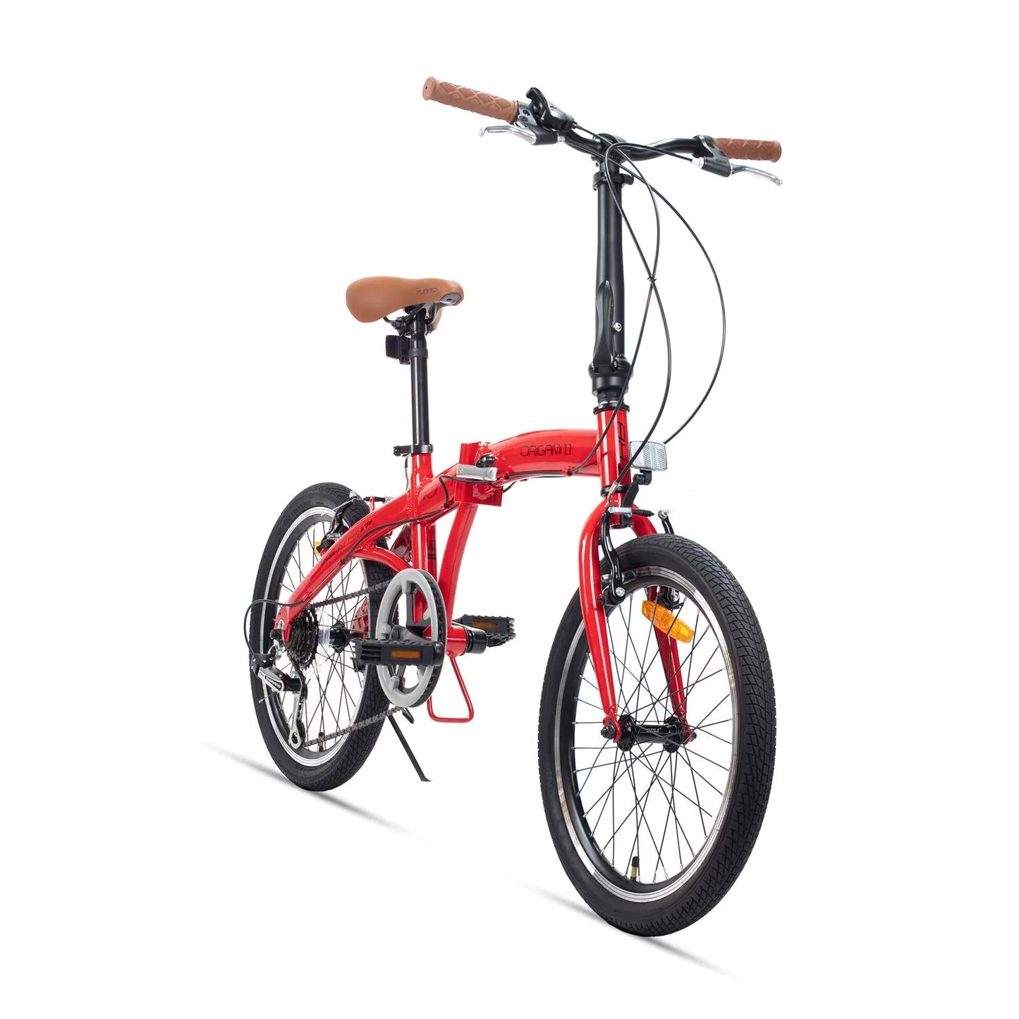 Bicicleta TURBO R-20 plegable city Origami 1.1 Plegable roja