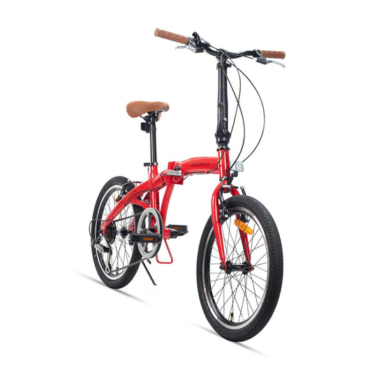 Bicicleta TURBO R-20 plegable city Origami 1.1 Plegable roja