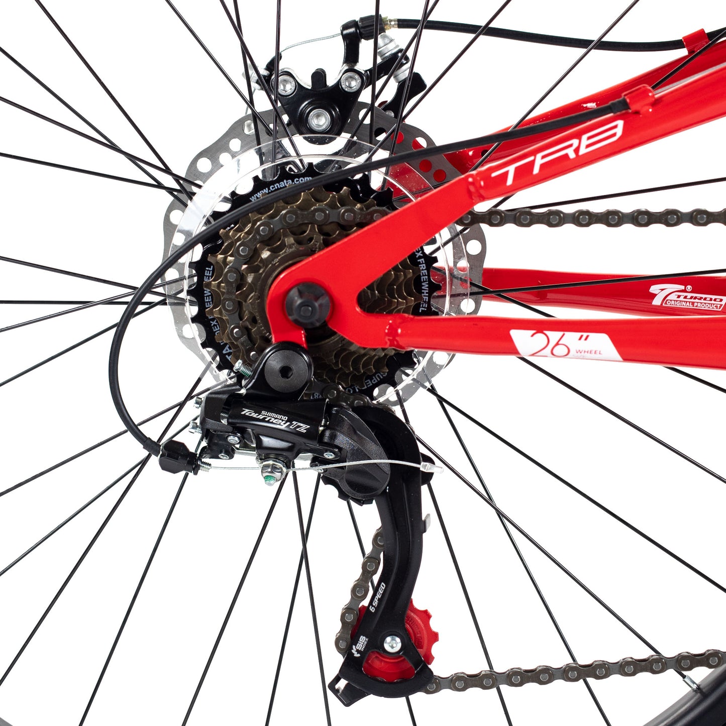 Bicicleta TURBO R 26 SX 6.1 roja 3x7v de aluminio doble suspensión  talla M