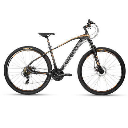 Bicicleta GOSPEL  R-29 Montaña Race 3X8V negro/ gris/ naranja Talla M